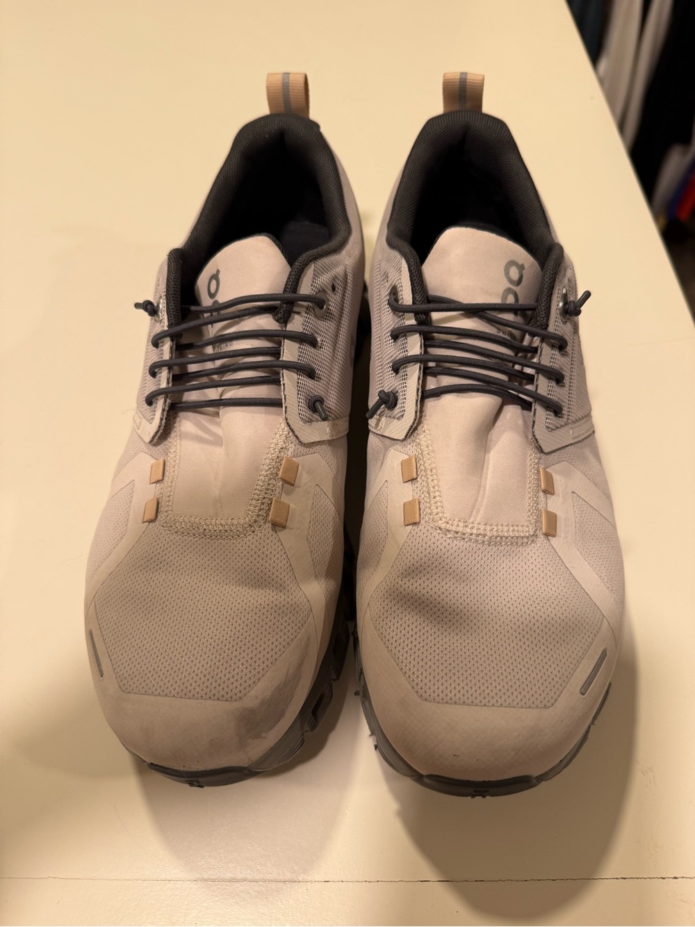 On Running Women's Beige and Black Athletic Trail Shoes
